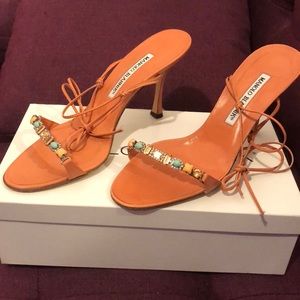 Manolo Blahnik jeweled heels